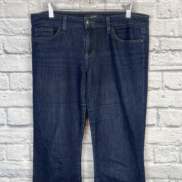 Joes Women Blue Curvy Bootcut Dark Taylor Wash Denim Jeans Size 32 (34X32) - Picture 4 of 16